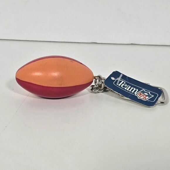 Vintage NFL Tampa Bay Buccaneers Football Keychain Lil' Brat J.F. Sports New+Tag - Picture 2 of 5